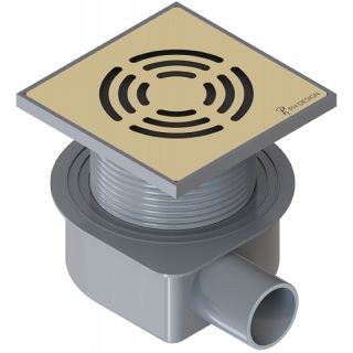 Душевой трап Boheme Smart Design 984-10-G 10см золото